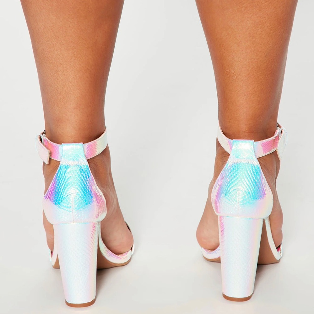 Iridescent High Heel Sandals - Picture 4 of 9